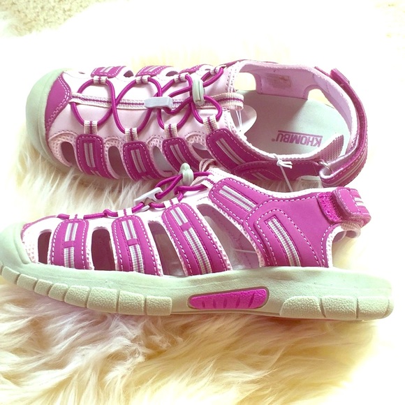 Khombu Other - KHOMBU GIRLS LAVENDER/PURPLE VELCRO STRAPS SANDALS